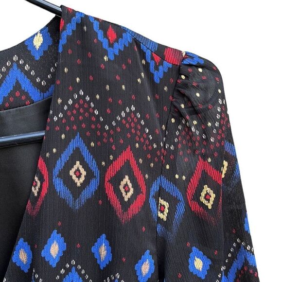 Like New Anthropologie & Other Stories Ikat Print Dress Size 2 - Picture 7 of 10